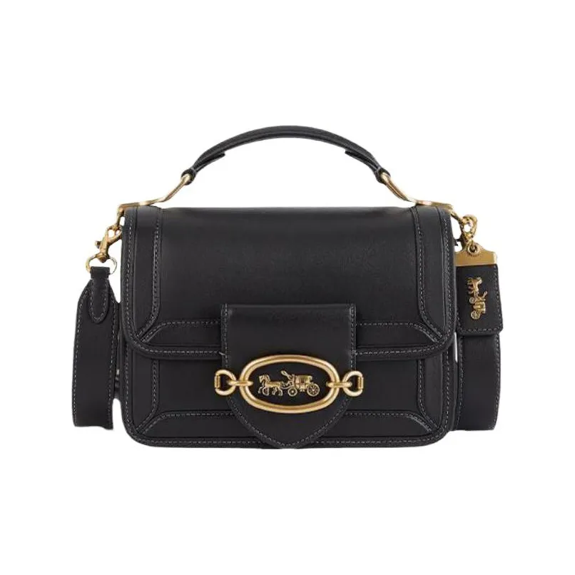 COACH Hero Корова Кожа Ручная Сумка Сумка через плечо Маленькая Женская