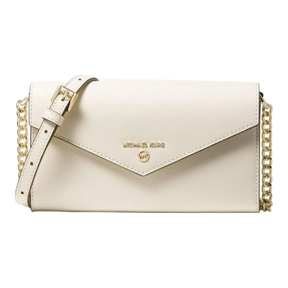 MICHAEL KORS Jet Set Leather Shoulder Bag, Crossbody Bag Tubas Women's Cream White