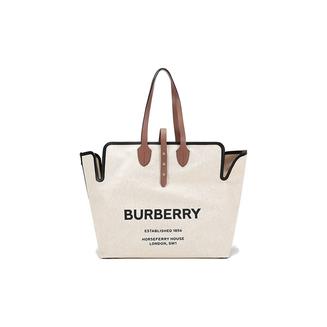 Burberry Horseferry Print Tote Bag Beige/Brown