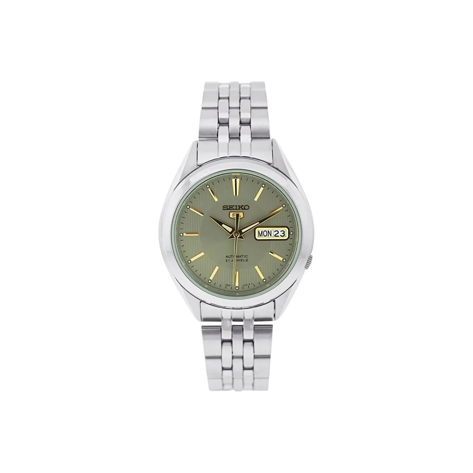 SEIKO Automatic Mechanical Movement Stainless Steel Strap Watch Men's Watches Green Dial