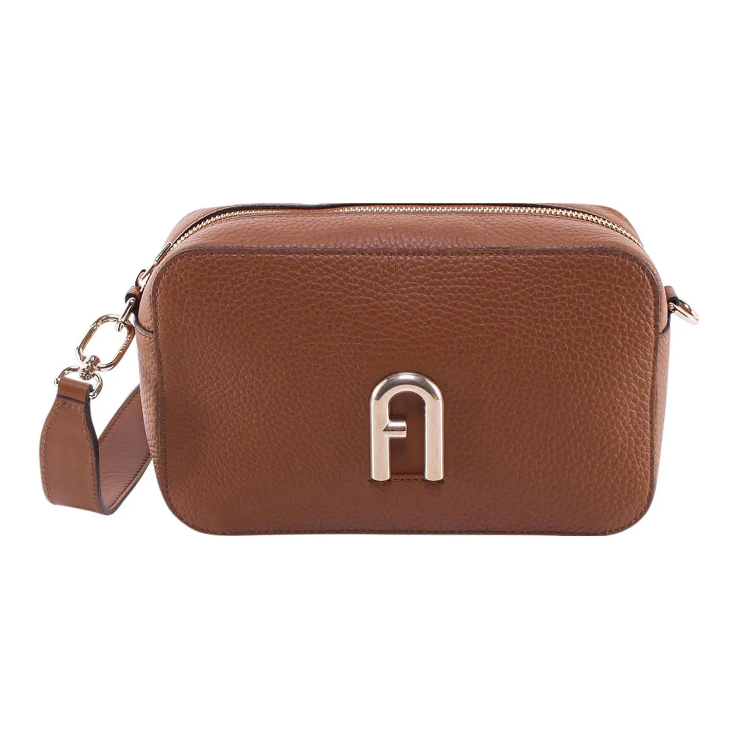 Furla Primula Кожа Плечевая Сумка Маленькая Женская Коричневая