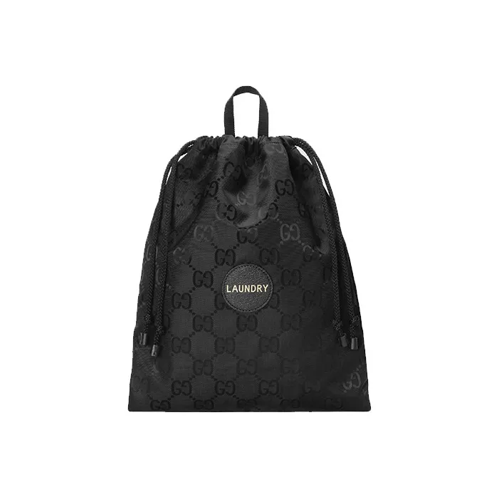 GUCCI Nylon Dry Cleaning Bags/Clutches Storage Bags Cut Toiletry Bags Cut Men's Black