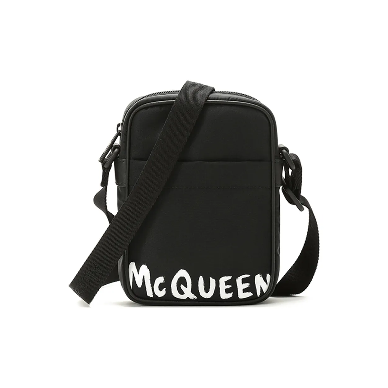 Alexander McQueen Ткань Курьерская Сумка Сумка через плечо Сумка для ноутбука Мужская Черная