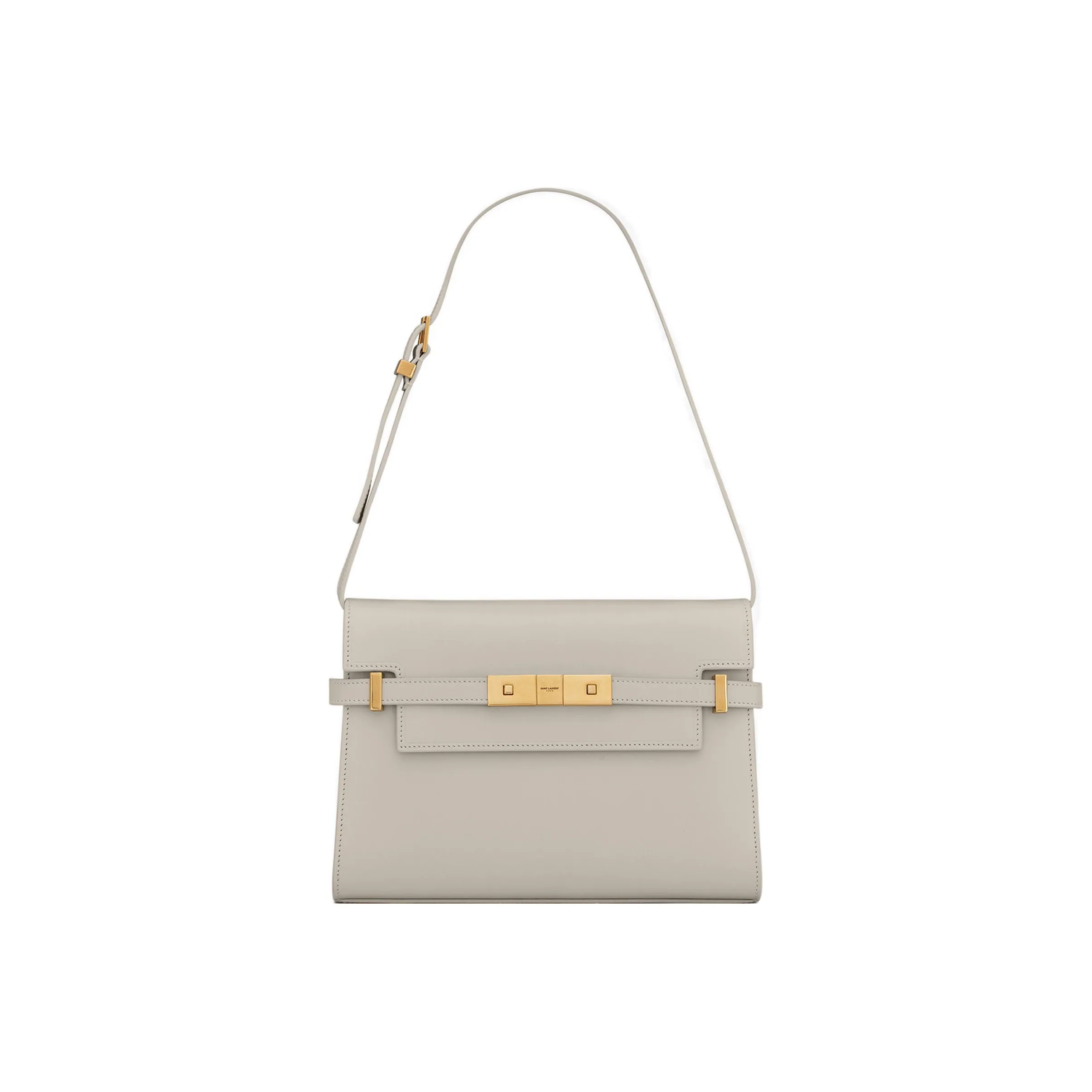 SAINT LAURENT Cow Leather Crossbody Bags Shoulder Bags Women's White