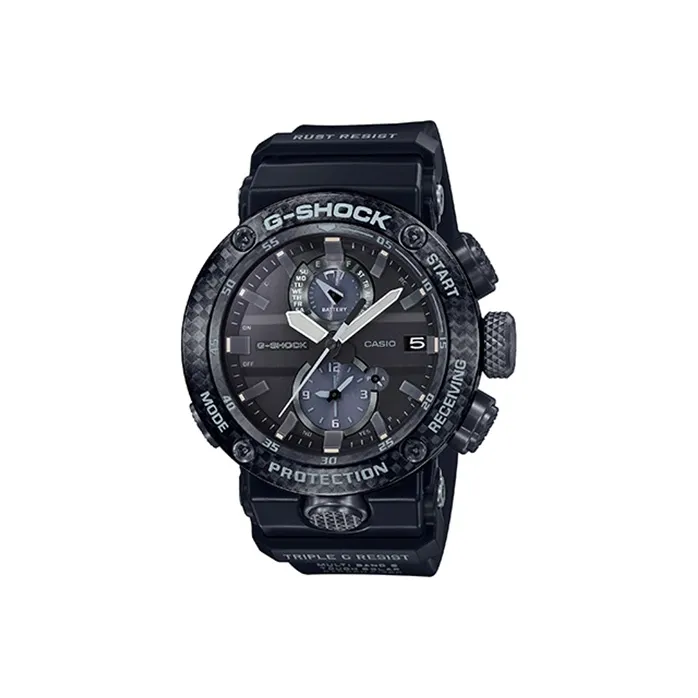 Год SHOCK GRAVITYMASTER Aviation Collection Кварцевый механизм Резиновый ремешок Часы Мужские Черный циферблат GWR B1000 1APR