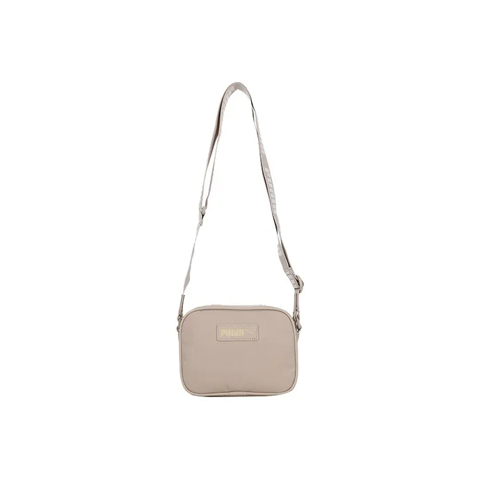 PUMA Сумка через плечо из ткани стандартная женская молочно-чайного цвета
