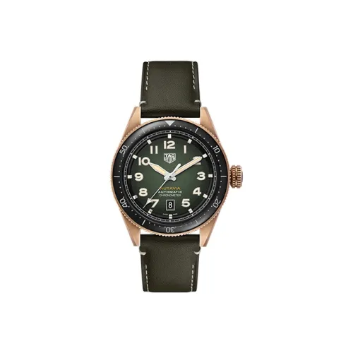 TAG HEUER Автоматический Механический Movement Мужские Часы AUTAVIA Collection 42 мм Зеленые