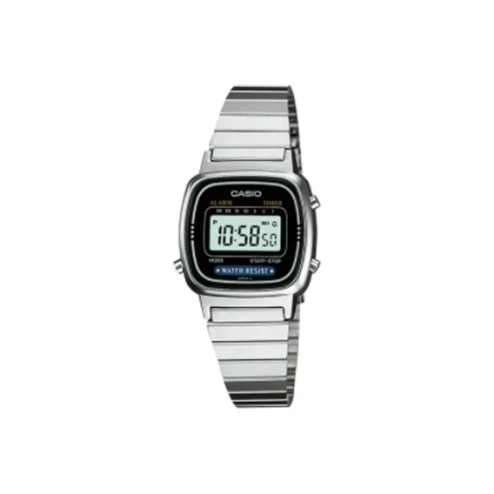 CASIO YOUTH Collection Металл Small Block Электронные Часы Механические Женские Часы Черный Циферблат LA670WD 1