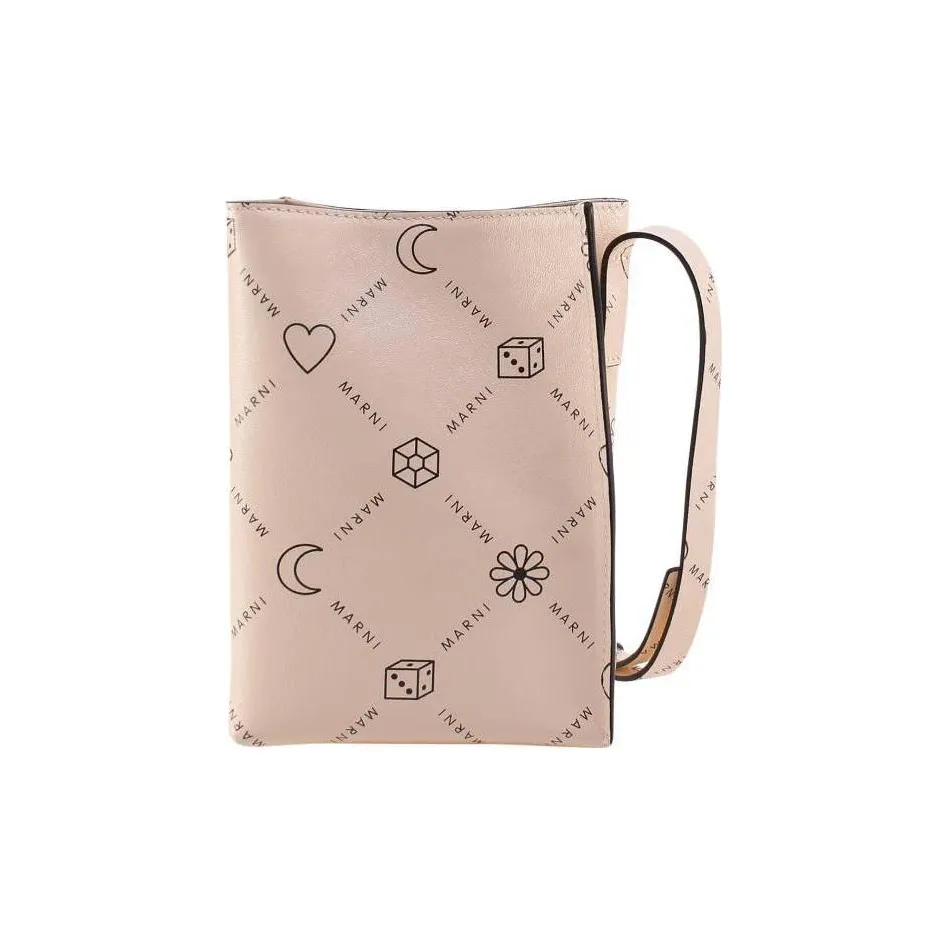MARNI Leather Wallet Women's Light Umber