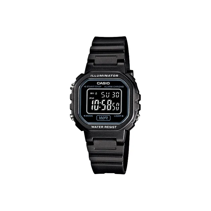 CASIO YOUTH Collection Кварцевый механизм Блок Смольный ремешок Часы Мужские Черный циферблат