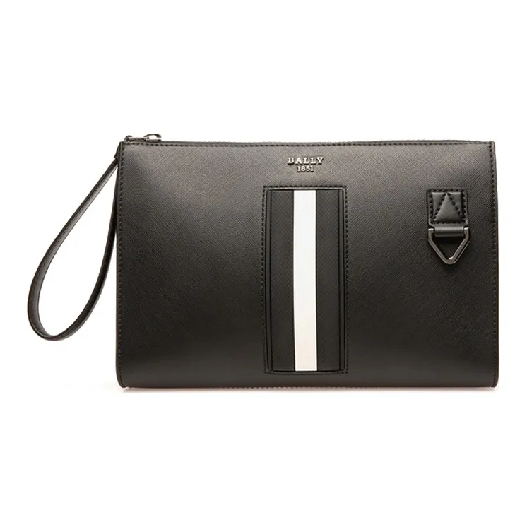 BALLY Cow Leather Clutch Regular Men's Black