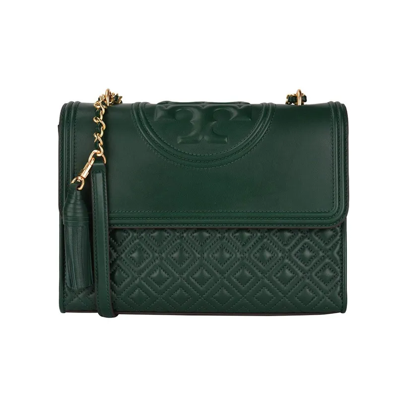 TORY BURCH Fleming Chain Stitched Sheepskin Shoulder Strap Shoulder Bag Crossbody Bag Medium Size Women's Jasper