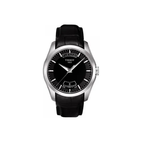 Tissot Автоматический Механический Movement Мужские Часы Kutu Collection 39 мм Черные