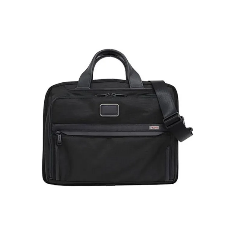 TUMI Alpha 3 Ballistic Nylon Briefcase, Laptop Bag, Shoulder Bag, Crossbody Bag, Handbag Tubas Men's Black
