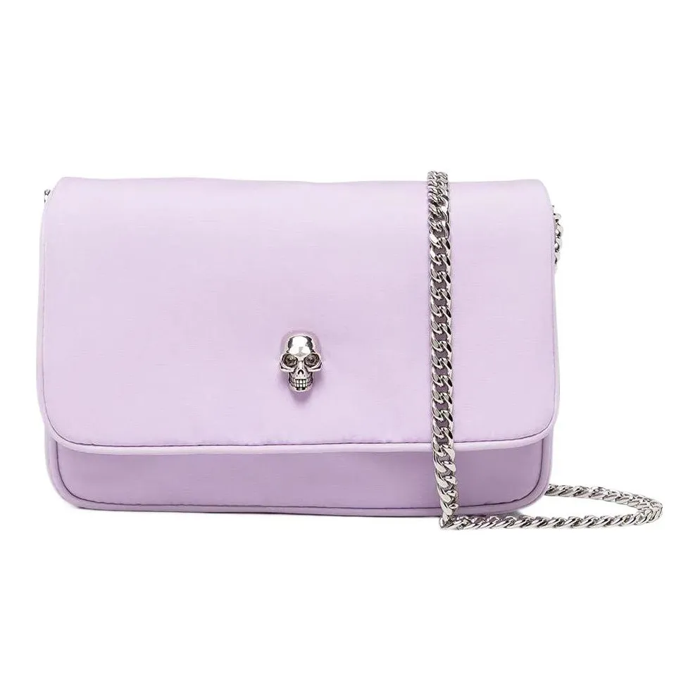 Alexander McQueen Polyester Chain Shoulder Bag, Crossbody Bag Women's Purple