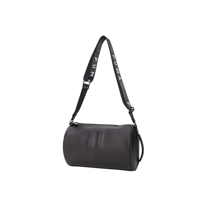 PUMA Цилиндрическая тканевая сумка переносная сумка через плечо женская черная