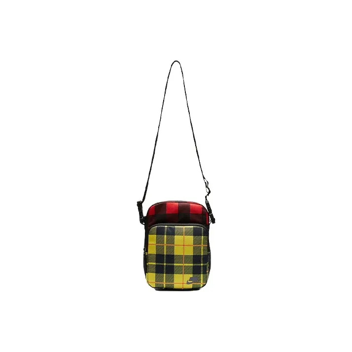 Nike Heritage Polyester Shoulder Bag Crossbody Bag Regular Unisex Red Yellow Multicolor