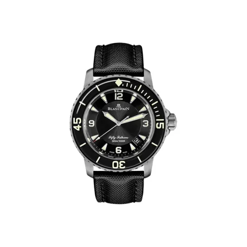 BLANCPAIN Автоматический Механический Движение Мужские FIFTY FATHOMS Часы 45 мм Черные