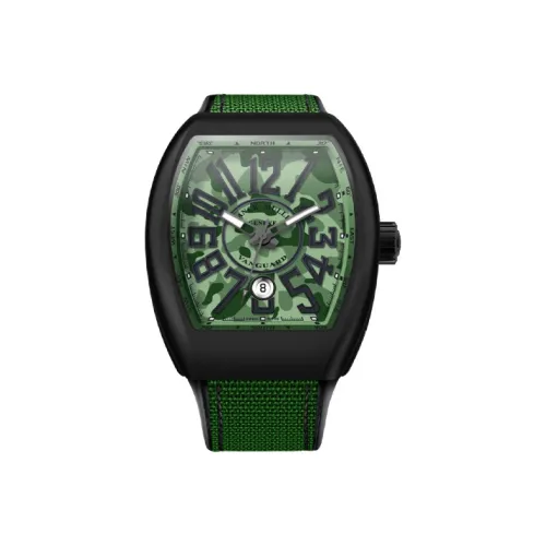 FRANCK MULLER Автоматический Механический Movement Мужские YACHTING VANGUARD Часы 44mm*53,7mm Зеленый