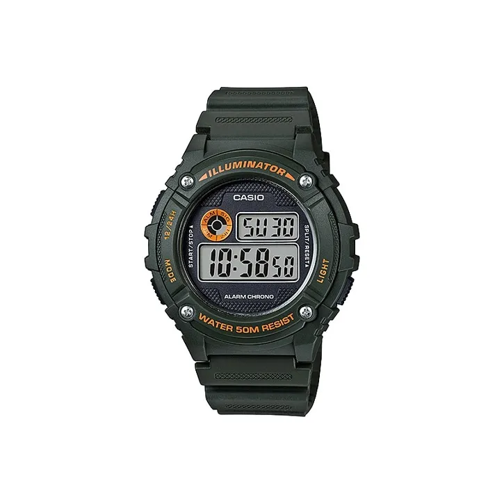 CASIO YOUTH Collection Круглый Циферблат Цифровый Отображение Кварцевый Механизм Резиновый Ремешок Часы Мужские Серый Циферблат