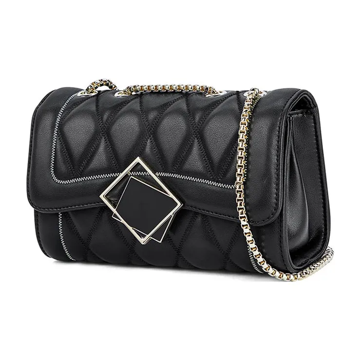 LOLLiPOPS Сумка из коровьей кожи с цепочкой сумка через плечо маленькая женская черная