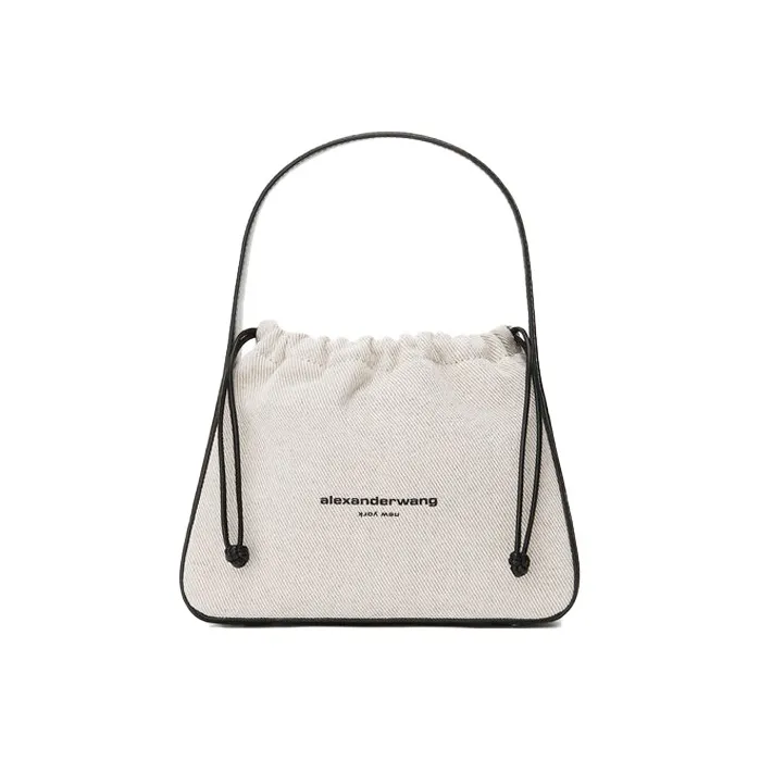 Alexander Wang Ryan Canvas Shoulder Bag, Canvas Bag, Handbag Unisex Beige