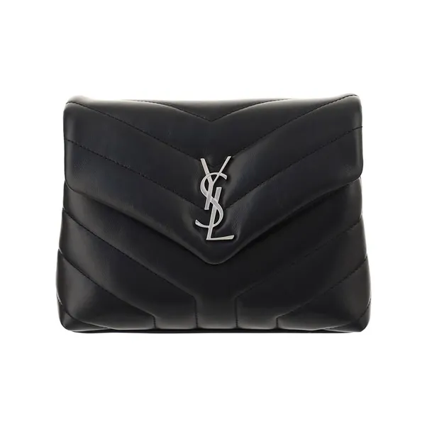 SAINT LAURENT Cow Leather Shoulder Bag Mini Women's Black