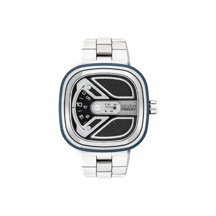 SEVENFRIDAY M Collection Automatic Mechanical Movement Unisex Watch 47.6mm Silver Dial