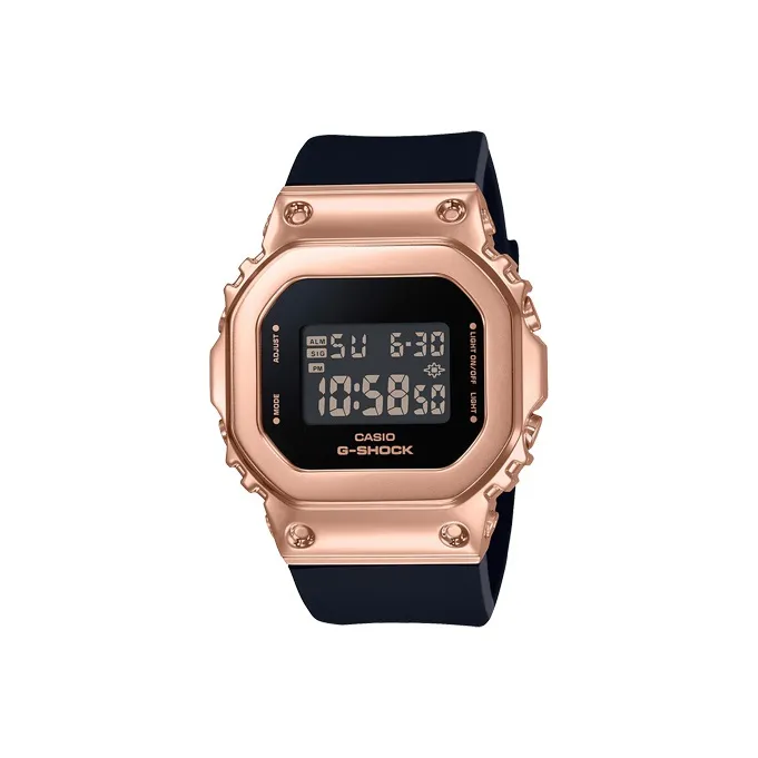 CASIO G SHOCK Кварцевый механизм Смольный ремешок Часы Женские Черный циферблат