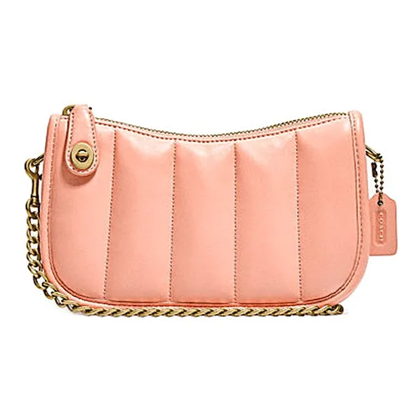 COACH Sheepskin Маленькая Сумка через плечо Сумка Маленькая Женская Конфетно-Розовая
