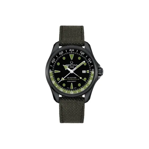 CERTINA Автоматический Механический Movement Мужские Часы 43,1mm*12,6mm Черные
