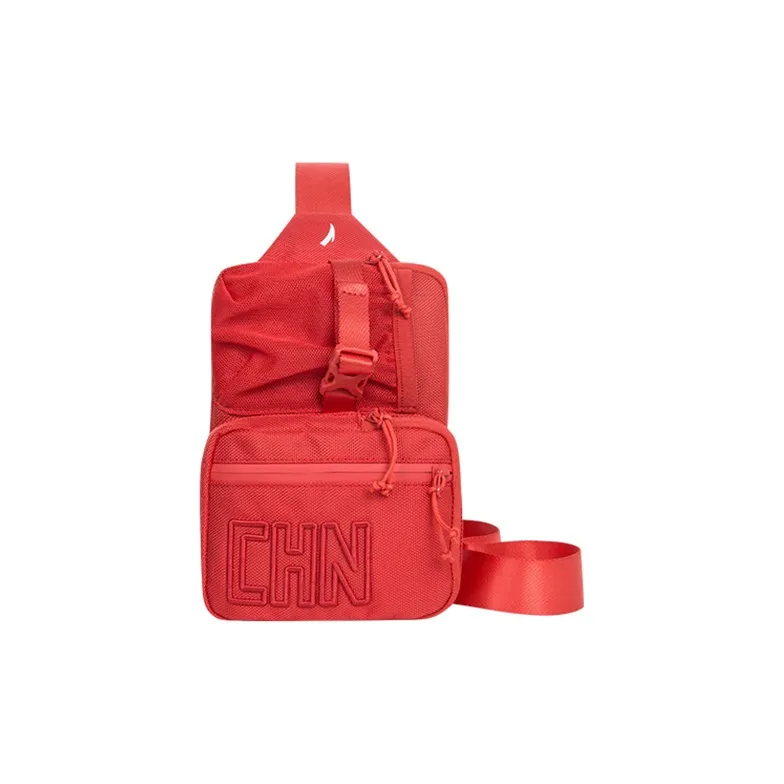 ANTA Полиэстер Сумка через плечо Стандартная Унисекс Цвет национального флага Красный