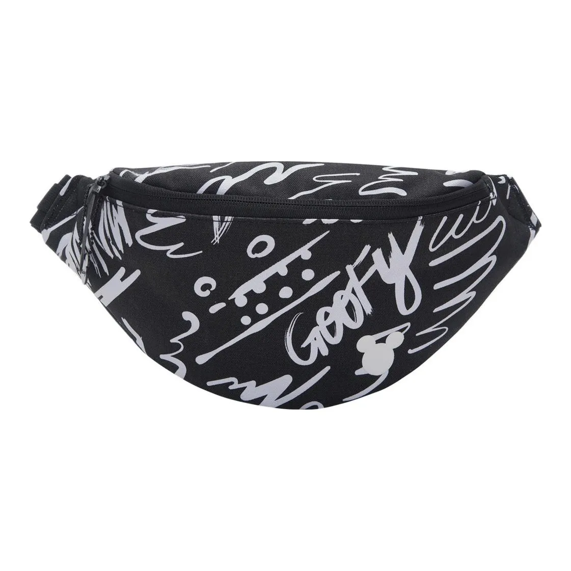 LiNing Disney Mickey Collaboration Fabric Shoulder Bag Crossbody Bag Fanny Pack Regular Unisex Black/White