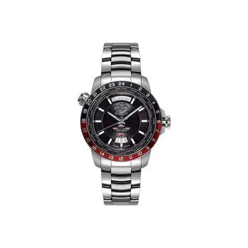 ENICAR Механические Мужские Часы Movement 43,6 мм Черные