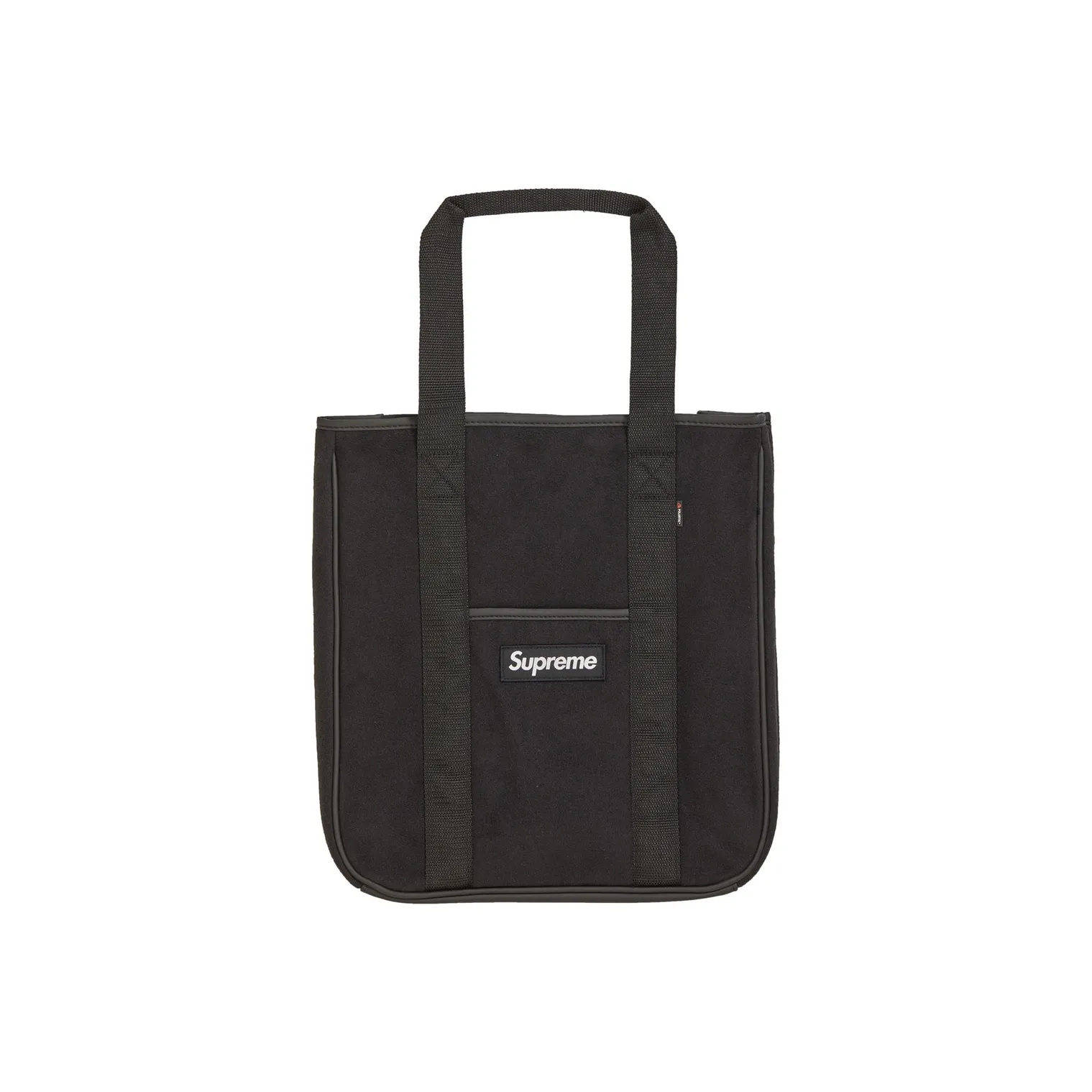 Supreme FW18 Плюшевый Тоут Сумка Сумка для покупок Сумка Обычный Унисекс Черный