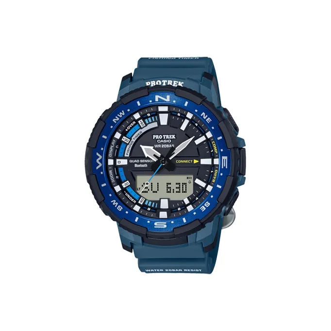 CASIO PRO TREK Collection PRT Кварцевый механизм Смольный ремешок Часы Мужские Черный циферблат