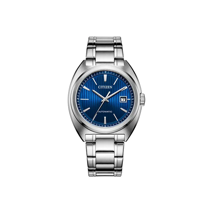 CITIZEN Mechanical Movement Stainless Steel Strap Watch 42mm Men's Watches Blue Dial NJ0100 71L