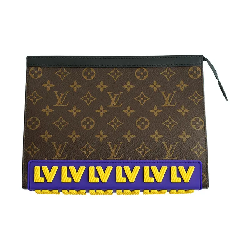LOUIS VUITTON Monogram Canvas Clutch Unisex Brown