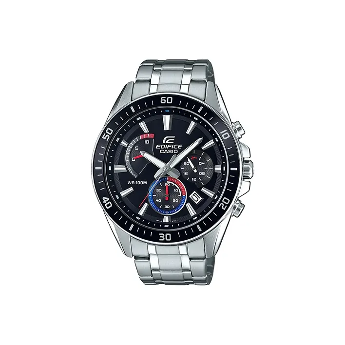 CASIO EDIFICE Collection Кварцевый механизм нержавеющая сталь ремешок часы 53*47 мм мужские часы черный циферблат модель EFR 552D 1A3V