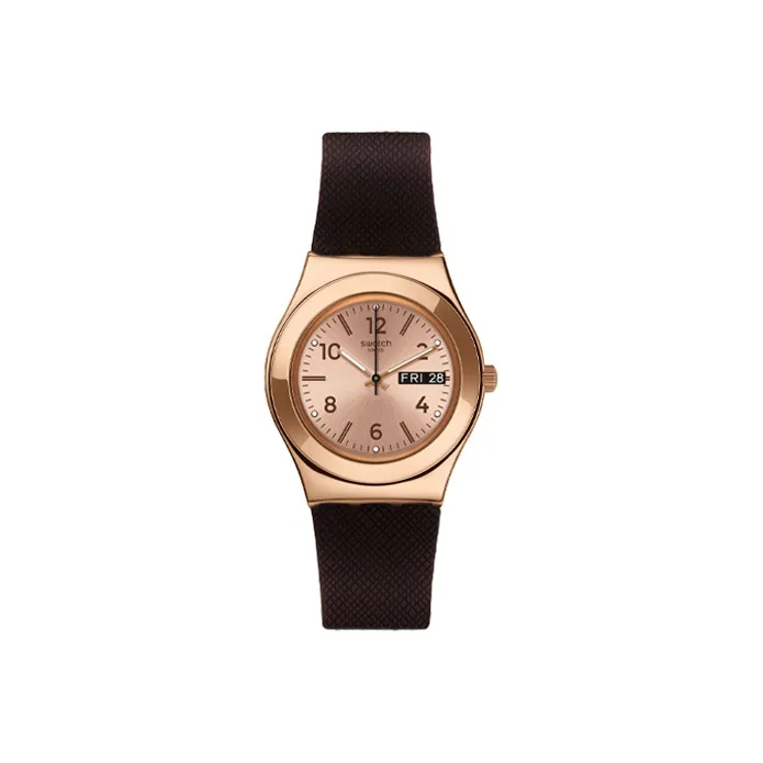 Swatch Quartz Movement Унисекс Часы 33 мм Желтые