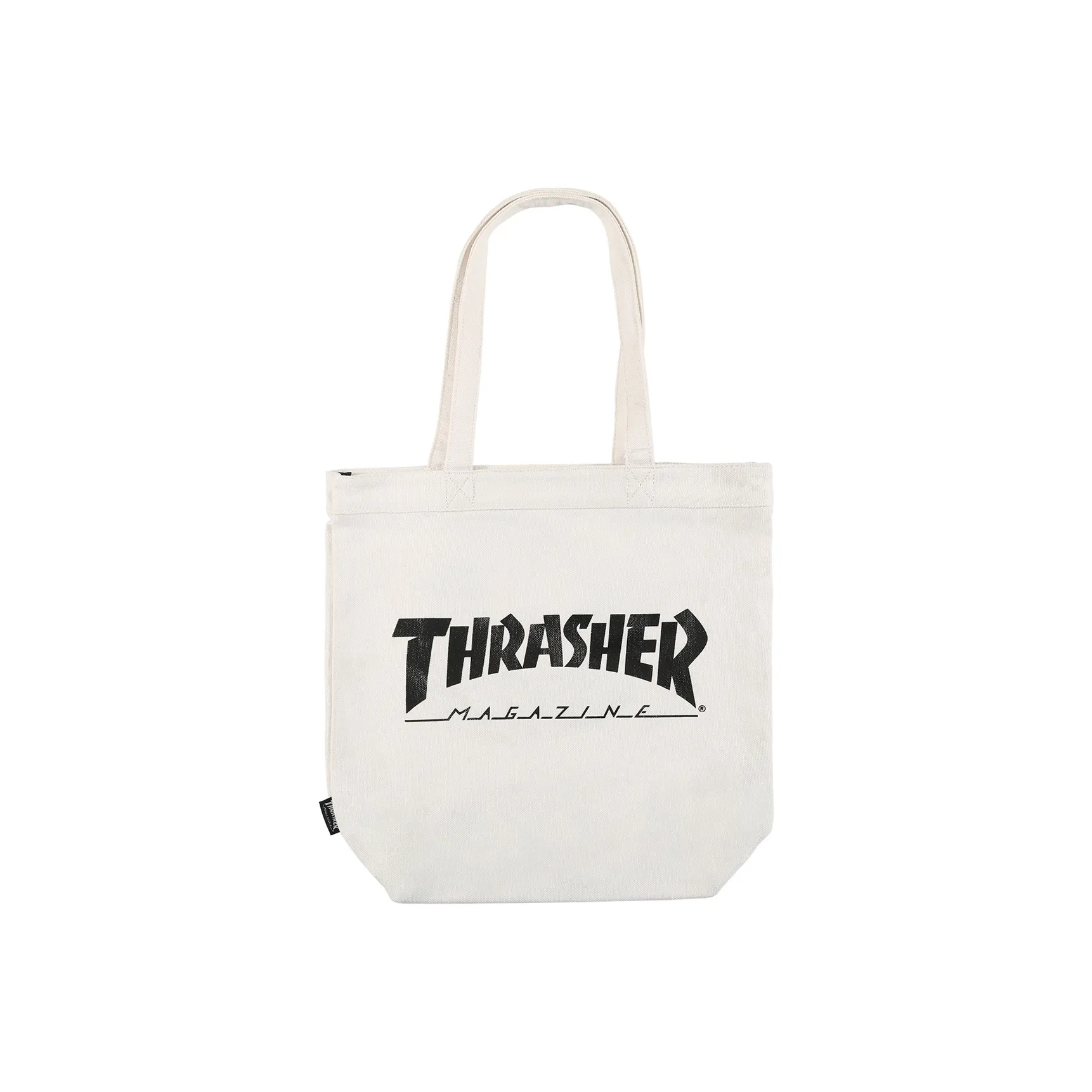 Thrasher Хлопок Тоут Сумка Сумка для покупок Сумка Сумка через плечо Стандартная Унисекс Базовая Белая