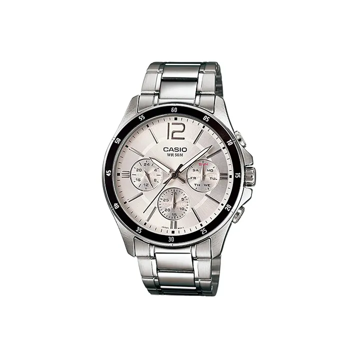 CASIO Standard Series Кварцевый механизм нержавеющая сталь ремешок мужские часы серебристый циферблат