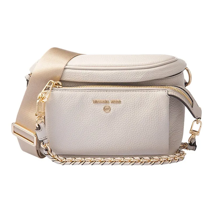 MICHAEL KORS MICHAEL KORS Handbag Collection Slater Cow Leather Shoulder Bag Medium Size Women's Beige