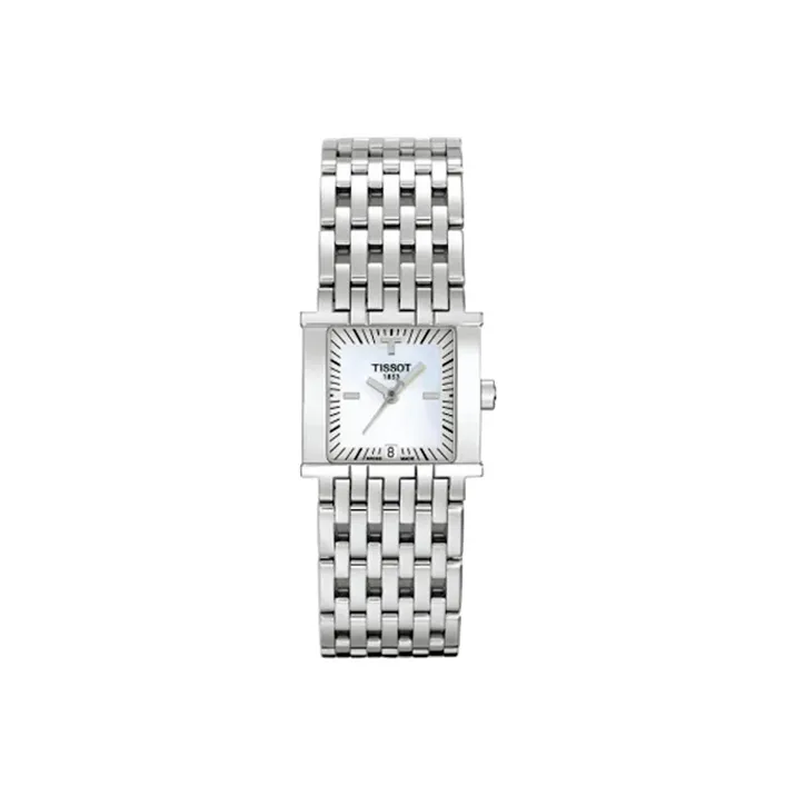 Tissot Fashion Collection Кварцевый механизм Женские часы Часы 23,35 мм Белый циферблат Корпус из нержавеющей стали