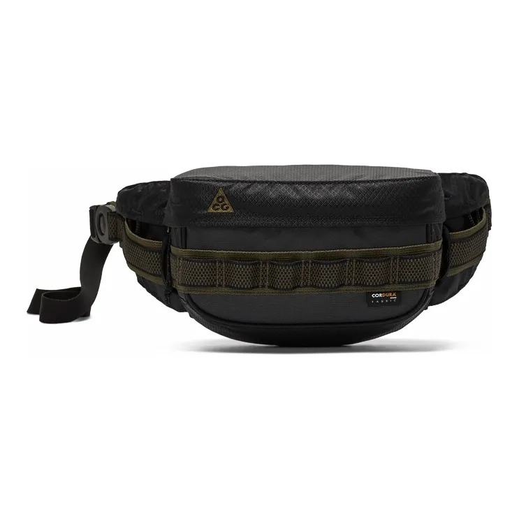 Nike Полиэстер с Нейлоном Sling Сумка Одно плечо Через плечо Бананка Обычный Унисекс Черный