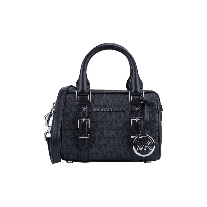 MICHAEL KORS Bedford Leather Boston Bag Handbag Shoulder Bag Crossbody Bag Extra Small Women's Black