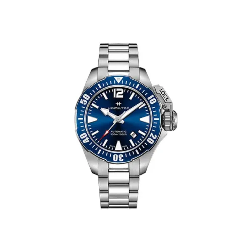 Hamilton Автоматический Механический Movement Мужские Часы Khaki Navy Collection 42mm*12,5mm Синий