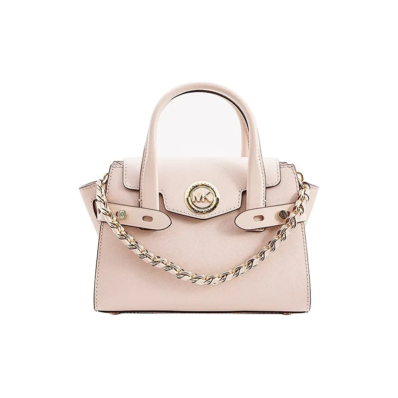 MICHAEL KORS Carmen Leather Ear Bag, Handbag, Shoulder Bag, Crossbody Bag Trumpets Women's Ballet Pink