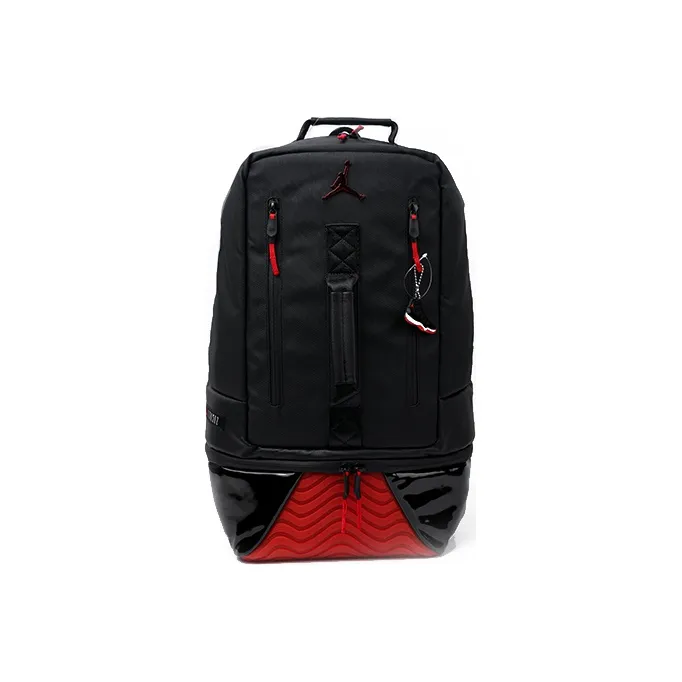 Jordan Ткань Баскетбольная Сумка Рюкзак Стандартный Унисекс Темно-Красный Черный Красный Красный