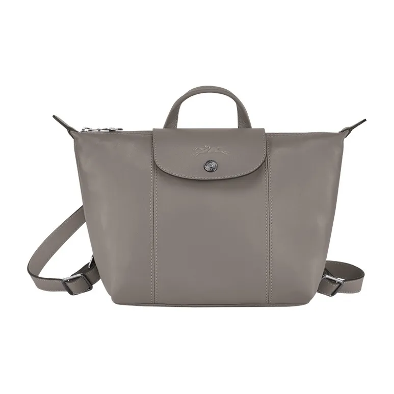 LONGCHAMP Le Pliage Cuir Кожа Пельмени Рюкзак Женские Серый